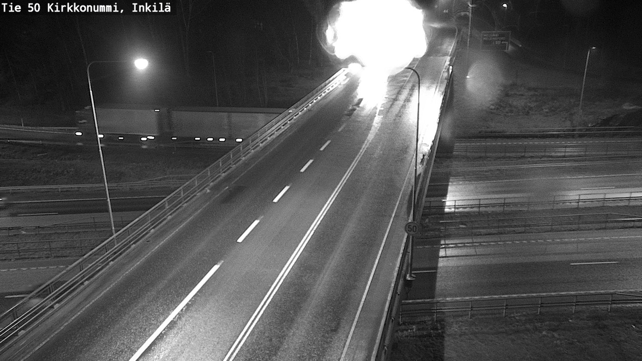 Weather Camera Image Väg 50 Kyrkslätt, Inkilä, Kirkkonummi, Uusimaa