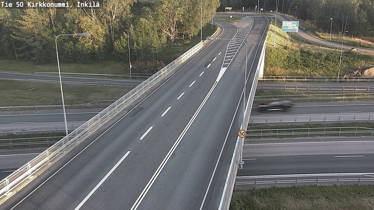 Weather Camera Image Road 50 Kirkkonummi, Inkilä, Kirkkonummi, Uusimaa