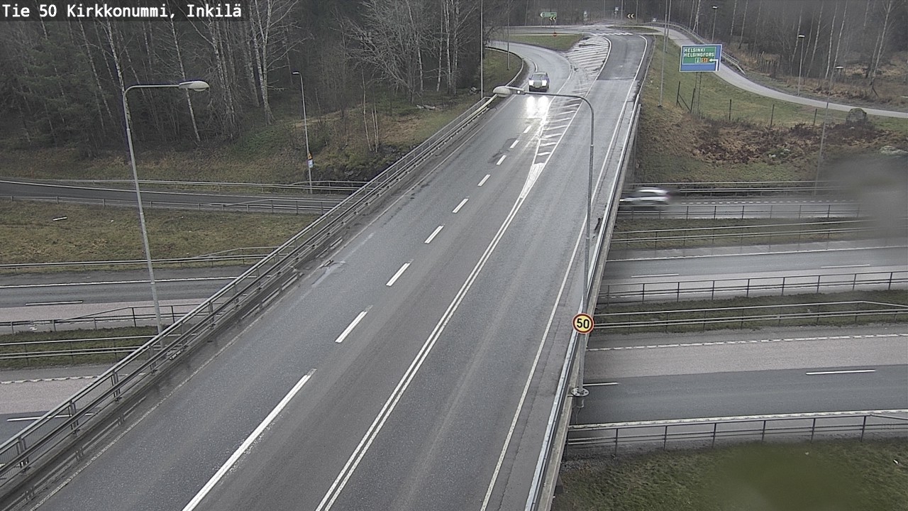 Weather Camera Image Väg 50 Kyrkslätt, Inkilä, Kirkkonummi, Uusimaa