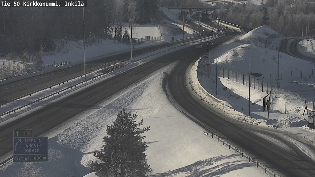 Weather Camera Image Road 50 Kirkkonummi, Inkilä, Kirkkonummi, Uusimaa