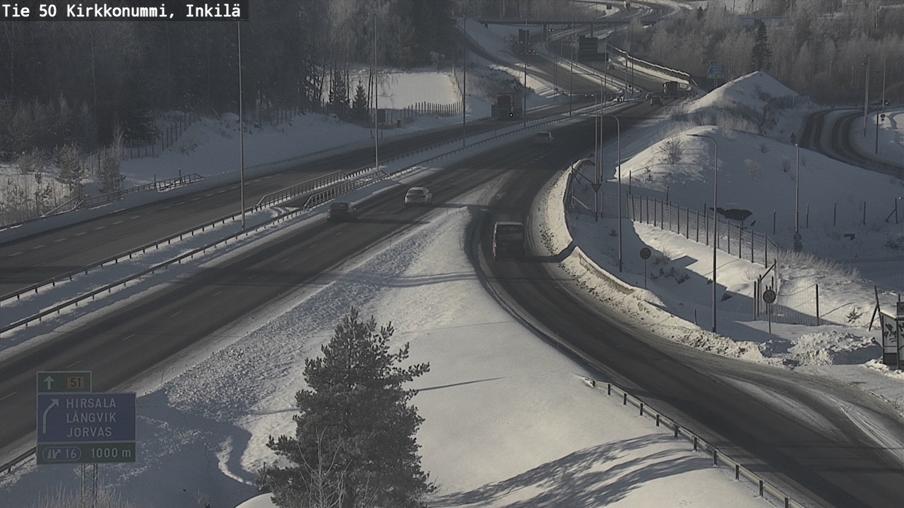 Weather Camera Image Road 50 Kirkkonummi, Inkilä, Kirkkonummi, Uusimaa
