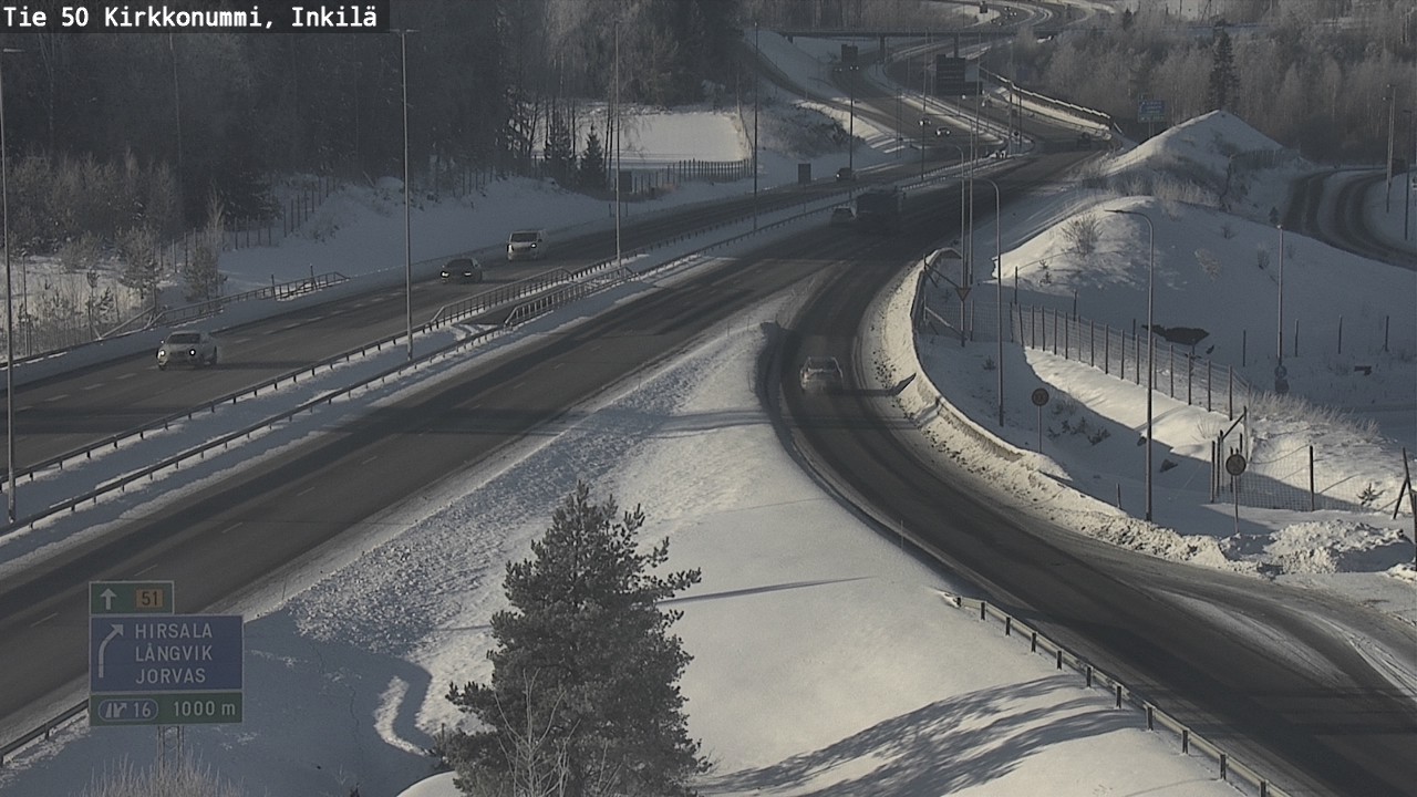 Weather Camera Image Road 50 Kirkkonummi, Inkilä, Kirkkonummi, Uusimaa