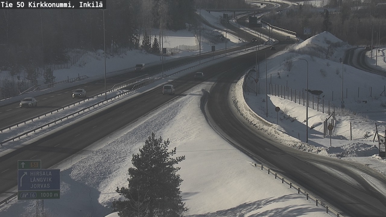 Weather Camera Image Road 50 Kirkkonummi, Inkilä, Kirkkonummi, Uusimaa