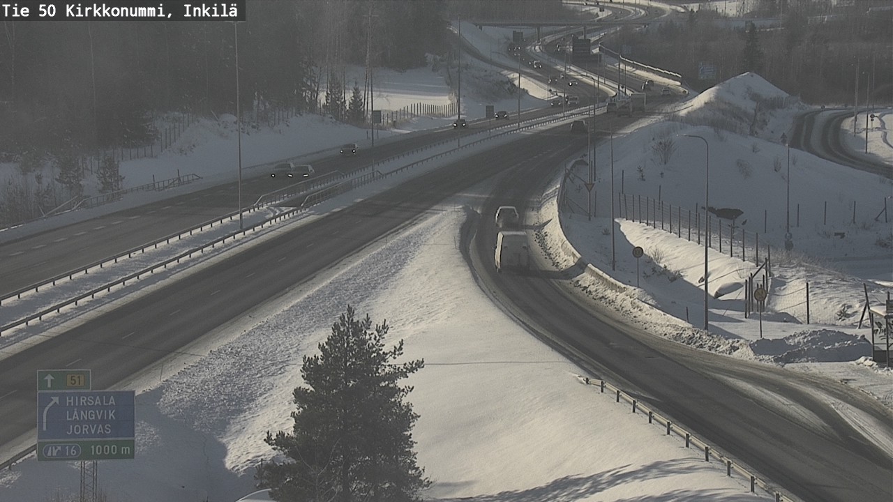 Weather Camera Image Road 50 Kirkkonummi, Inkilä, Kirkkonummi, Uusimaa