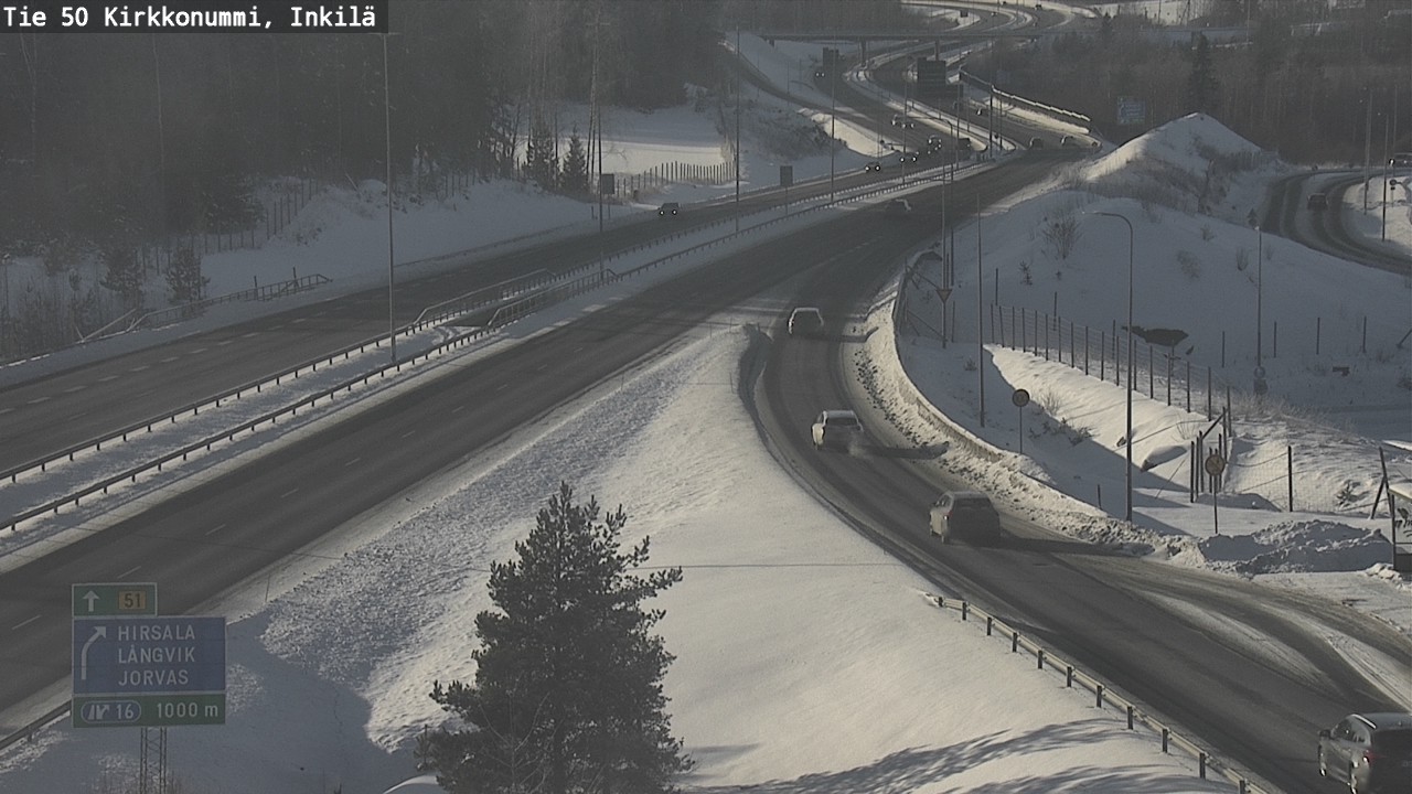 Weather Camera Image Road 50 Kirkkonummi, Inkilä, Kirkkonummi, Uusimaa