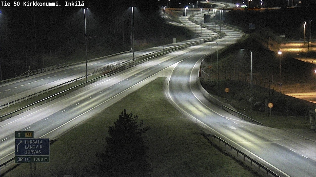 Weather Camera Image Road 50 Kirkkonummi, Inkilä, Kirkkonummi, Uusimaa