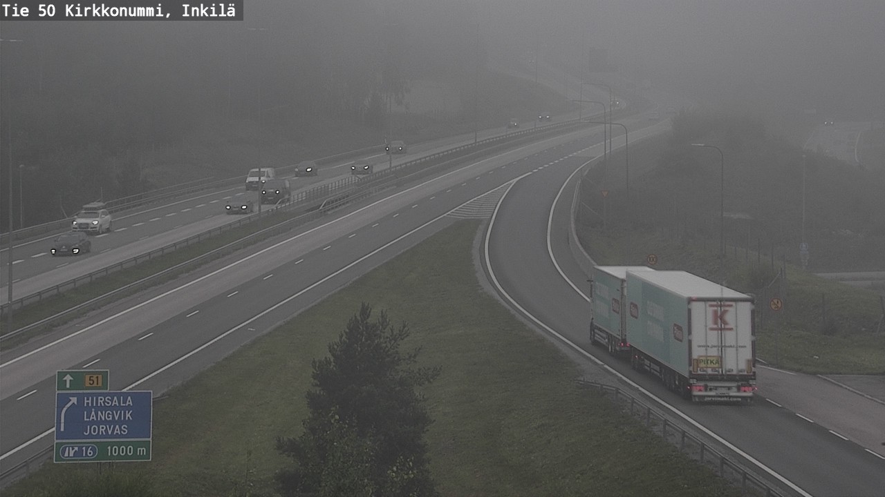 Weather Camera Image Road 50 Kirkkonummi, Inkilä, Kirkkonummi, Uusimaa