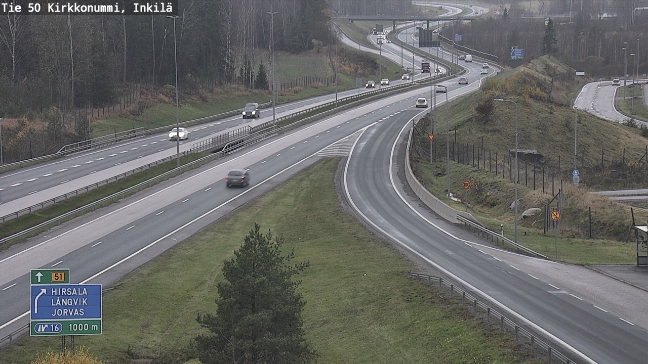 Kelikamerat Kuva Tie 50 Kirkkonummi, Inkilä, Kirkkonummi, Uusimaa