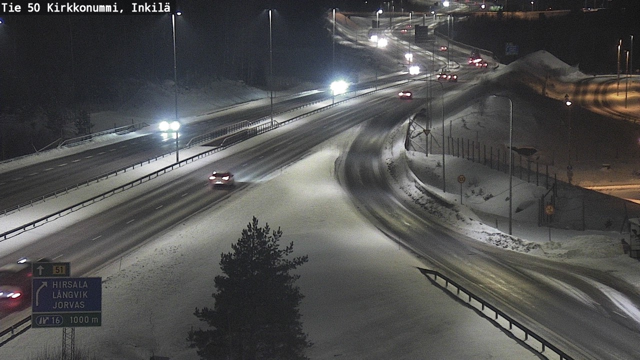 Weather Camera Image Väg 50 Kyrkslätt, Inkilä, Kirkkonummi, Uusimaa