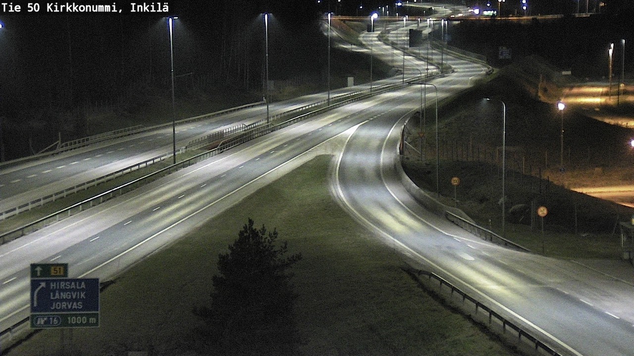 Weather Camera Image Road 50 Kirkkonummi, Inkilä, Kirkkonummi, Uusimaa