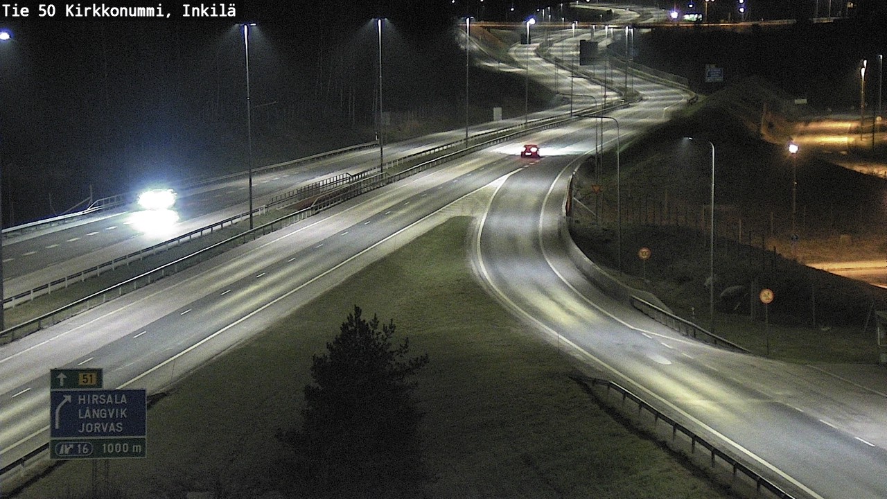 Weather Camera Image Road 50 Kirkkonummi, Inkilä, Kirkkonummi, Uusimaa