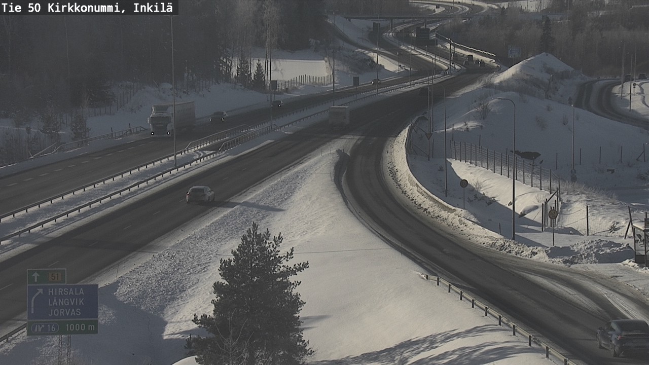 Weather Camera Image Road 50 Kirkkonummi, Inkilä, Kirkkonummi, Uusimaa