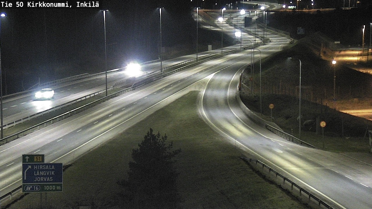 Weather Camera Image Road 50 Kirkkonummi, Inkilä, Kirkkonummi, Uusimaa