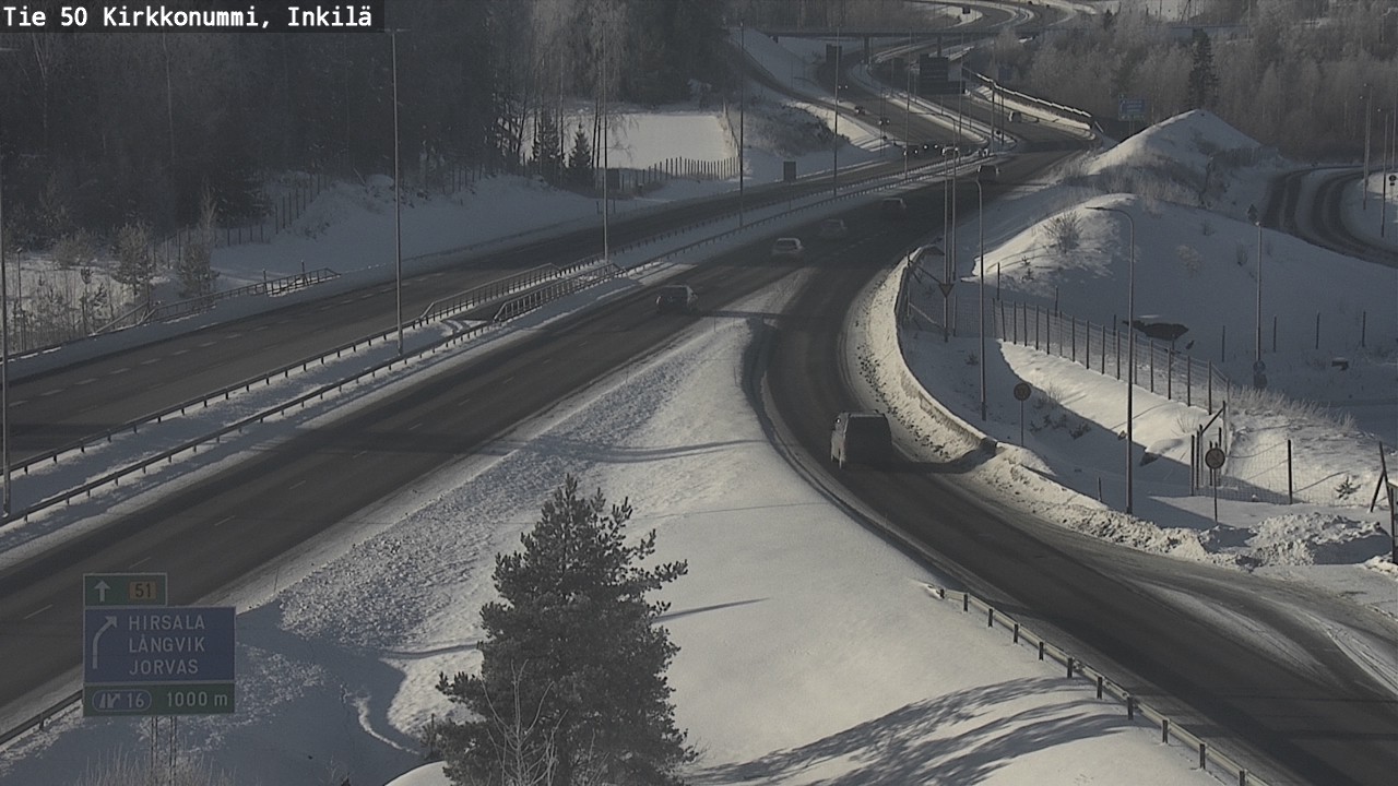 Weather Camera Image Road 50 Kirkkonummi, Inkilä, Kirkkonummi, Uusimaa
