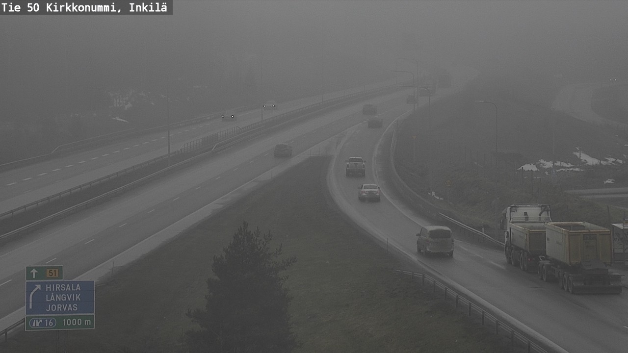 Weather Camera Image Road 50 Kirkkonummi, Inkilä, Kirkkonummi, Uusimaa