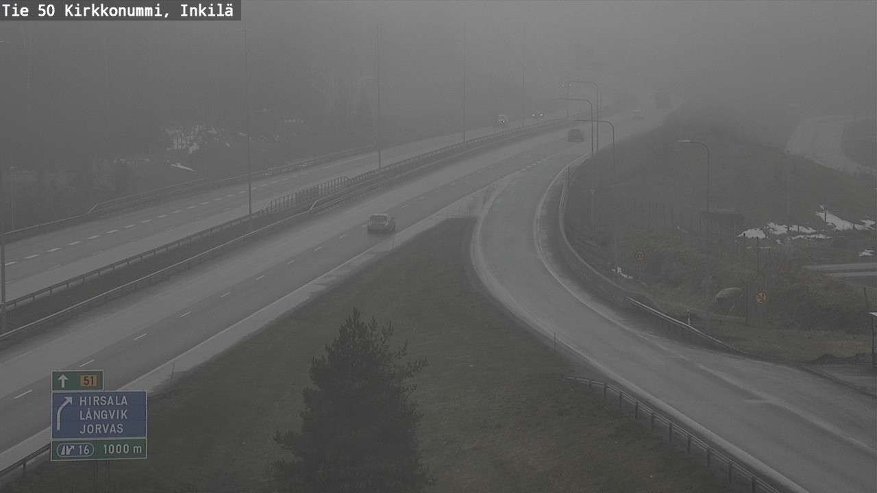 Weather Camera Image Road 50 Kirkkonummi, Inkilä, Kirkkonummi, Uusimaa