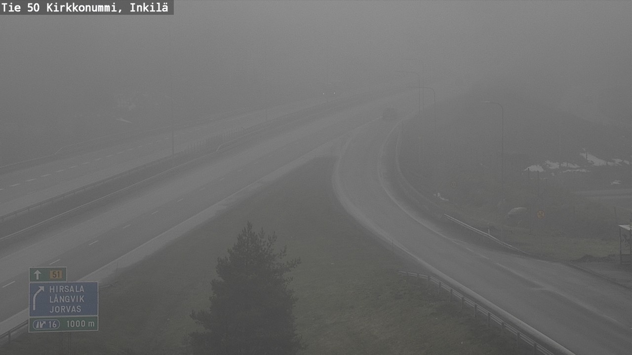 Weather Camera Image Road 50 Kirkkonummi, Inkilä, Kirkkonummi, Uusimaa