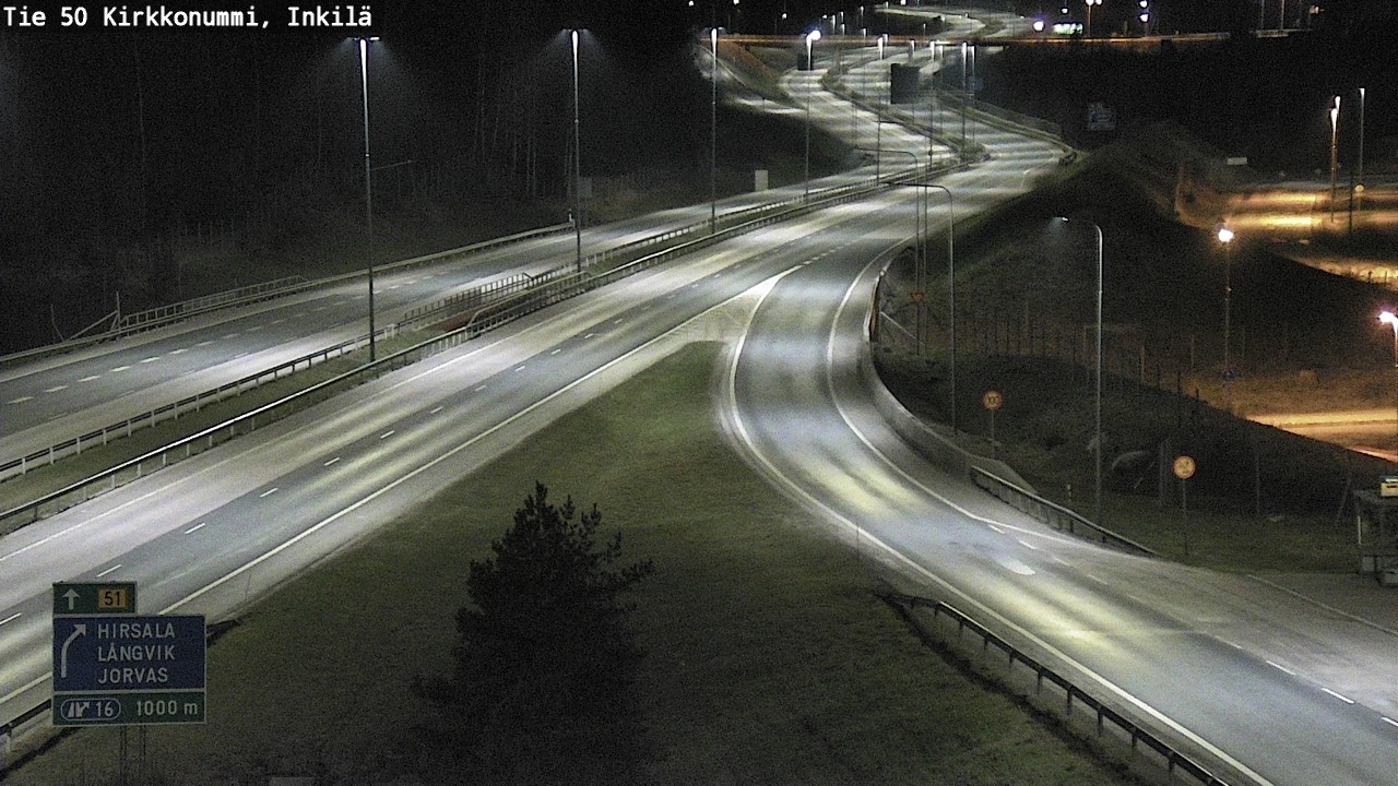 Weather Camera Image Road 50 Kirkkonummi, Inkilä, Kirkkonummi, Uusimaa