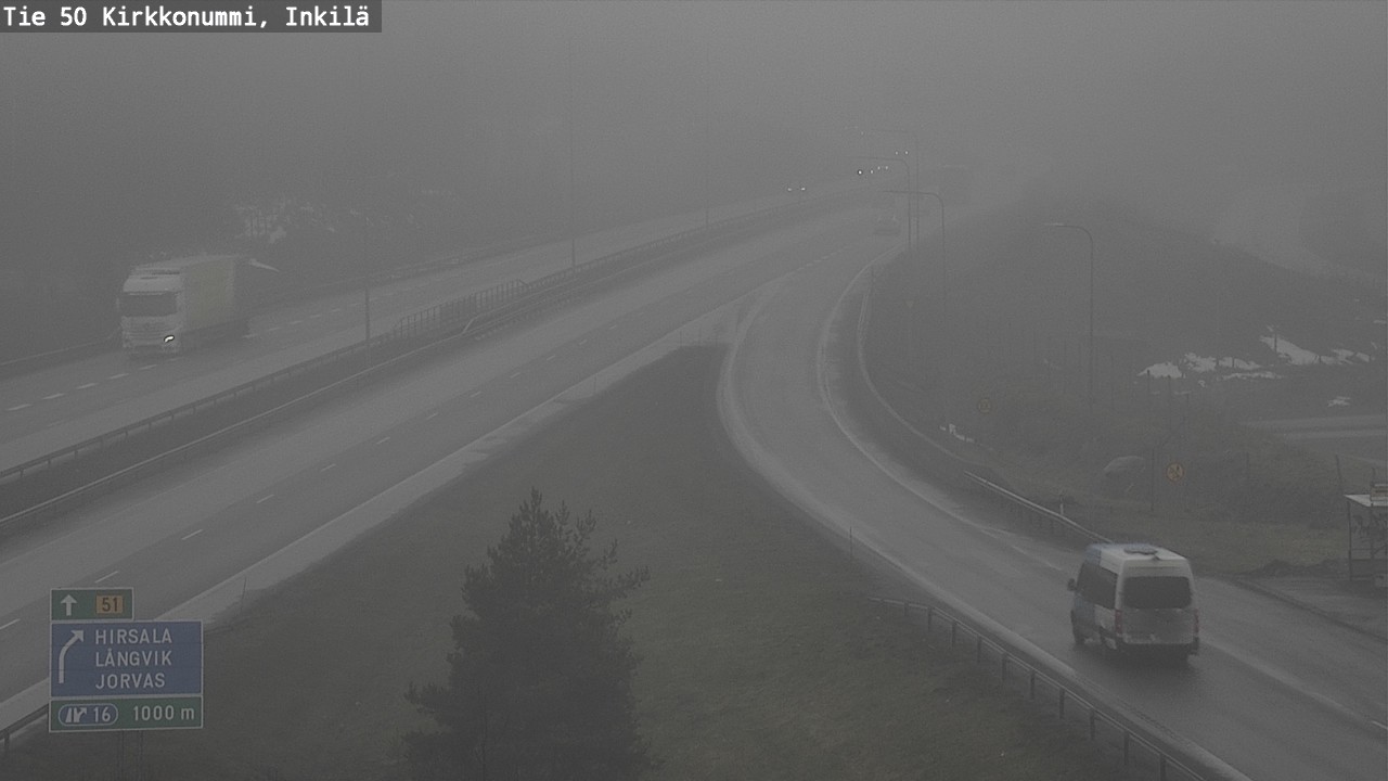 Weather Camera Image Road 50 Kirkkonummi, Inkilä, Kirkkonummi, Uusimaa