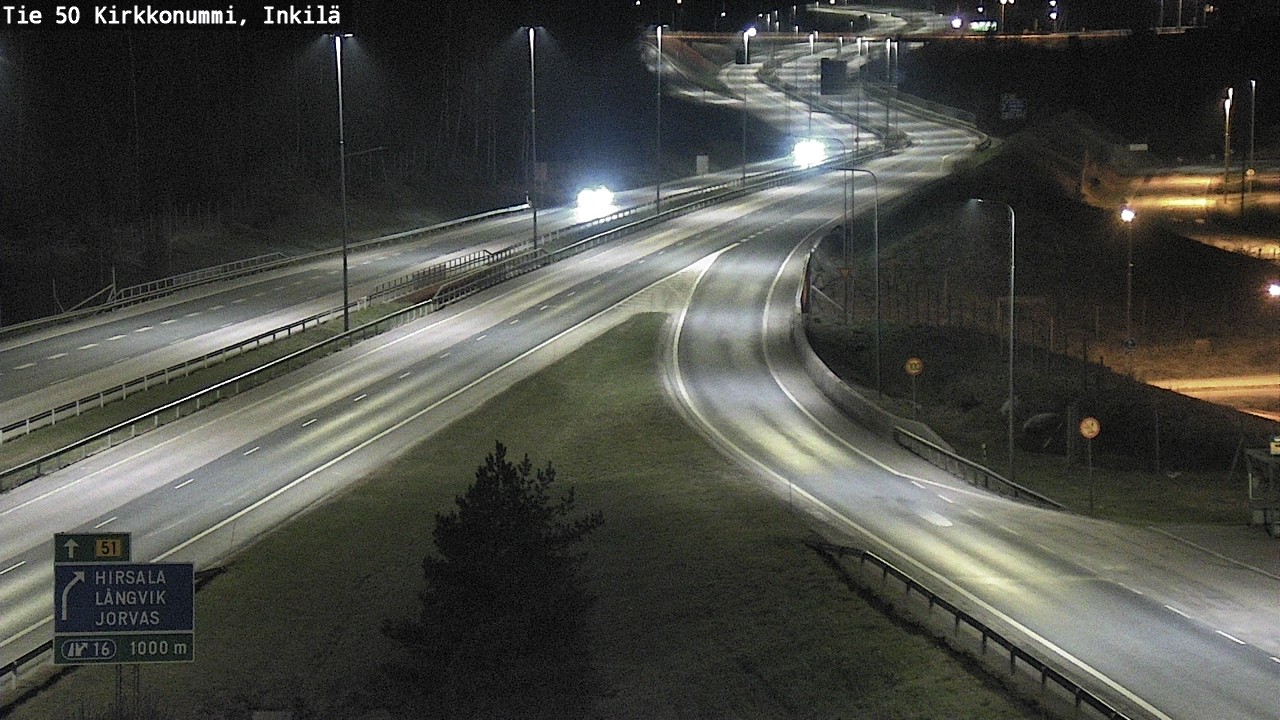 Weather Camera Image Road 50 Kirkkonummi, Inkilä, Kirkkonummi, Uusimaa