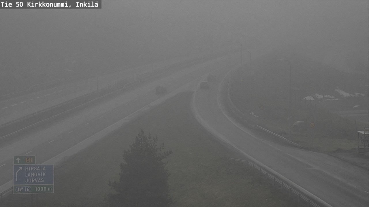 Weather Camera Image Road 50 Kirkkonummi, Inkilä, Kirkkonummi, Uusimaa