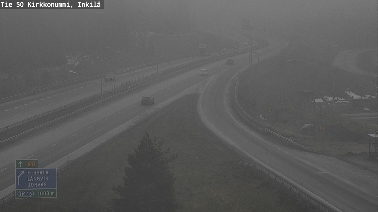 Weather Camera Image Road 50 Kirkkonummi, Inkilä, Kirkkonummi, Uusimaa