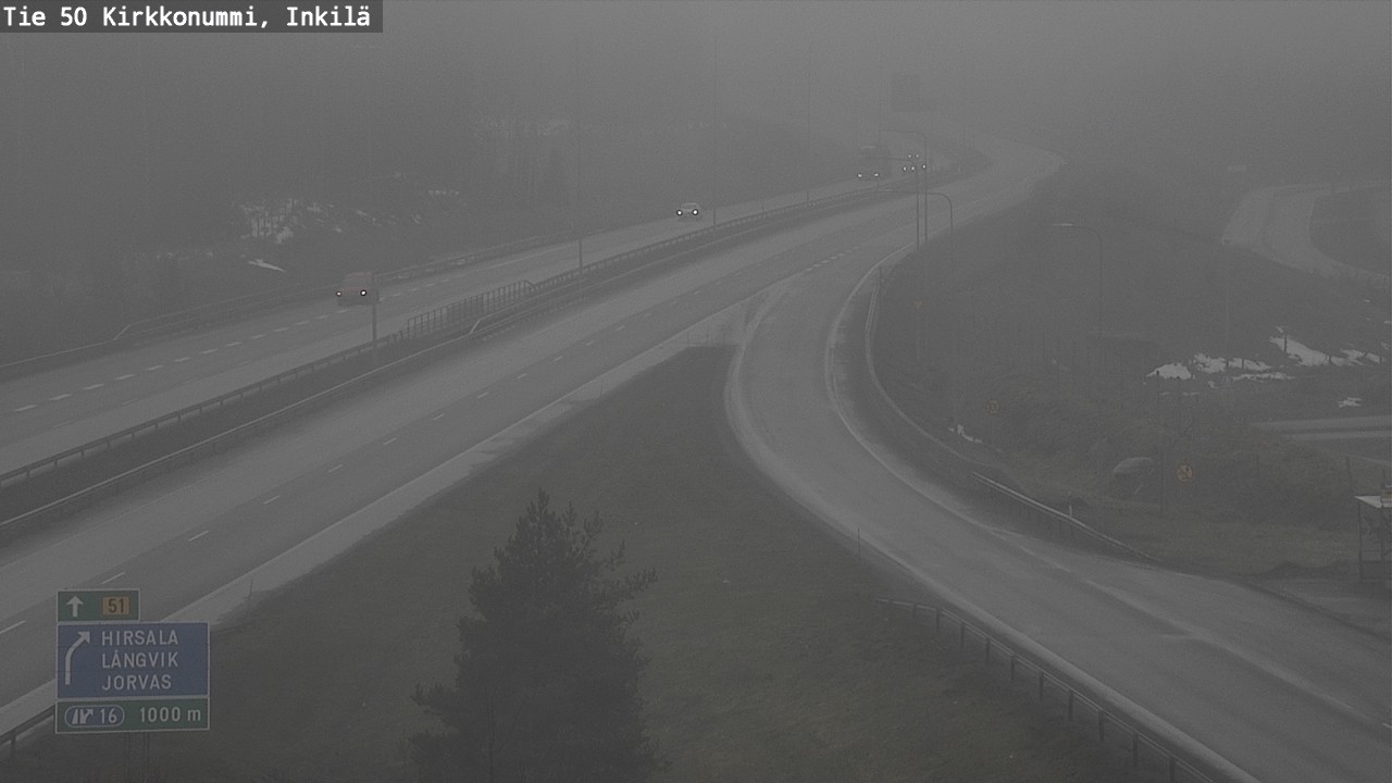 Weather Camera Image Road 50 Kirkkonummi, Inkilä, Kirkkonummi, Uusimaa