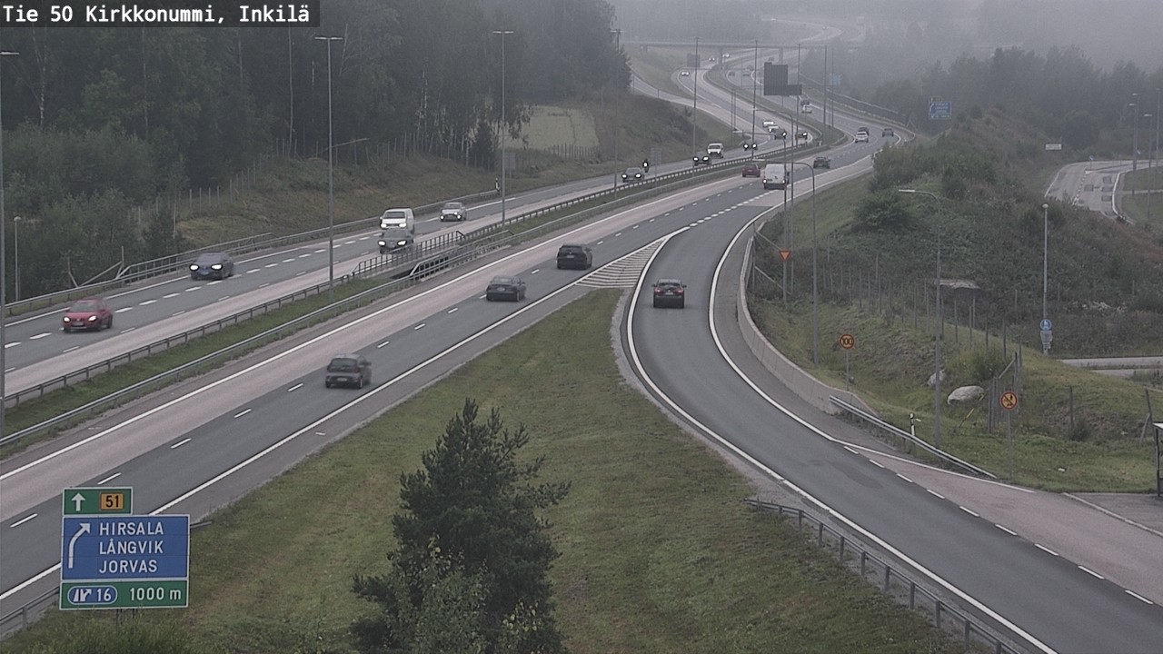 Weather Camera Image Road 50 Kirkkonummi, Inkilä, Kirkkonummi, Uusimaa