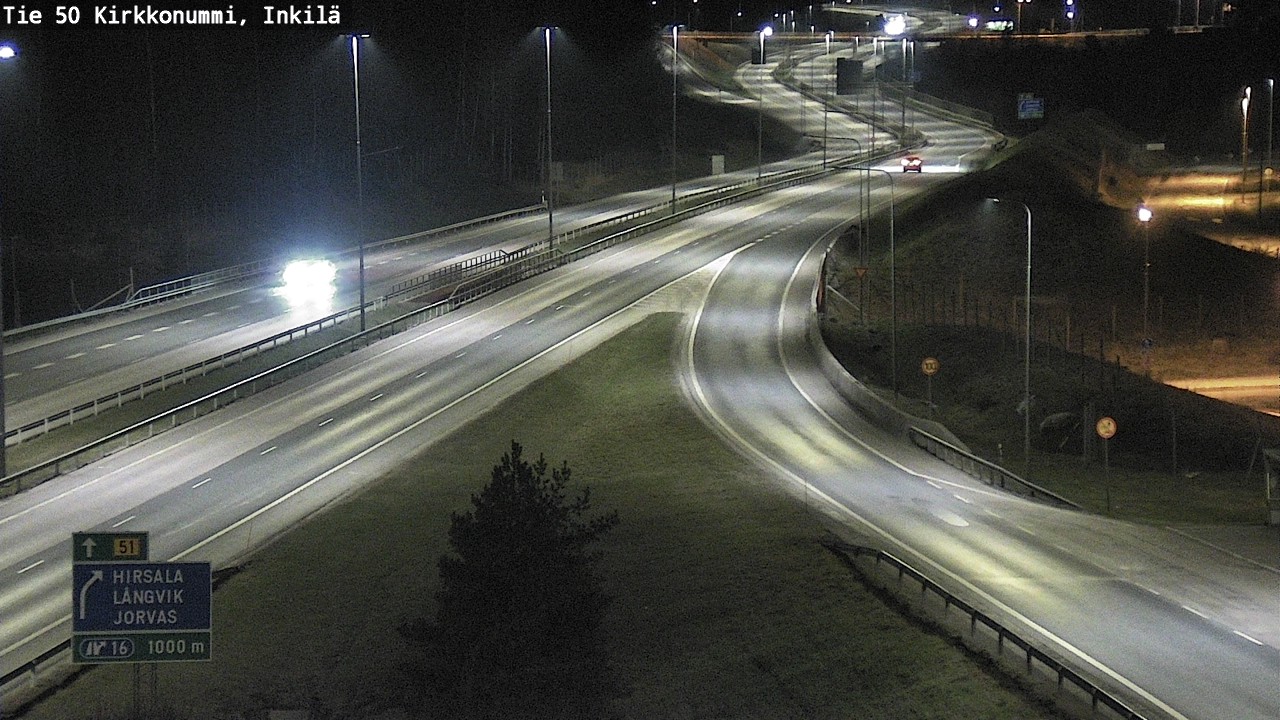 Weather Camera Image Road 50 Kirkkonummi, Inkilä, Kirkkonummi, Uusimaa