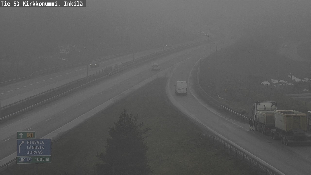 Weather Camera Image Road 50 Kirkkonummi, Inkilä, Kirkkonummi, Uusimaa