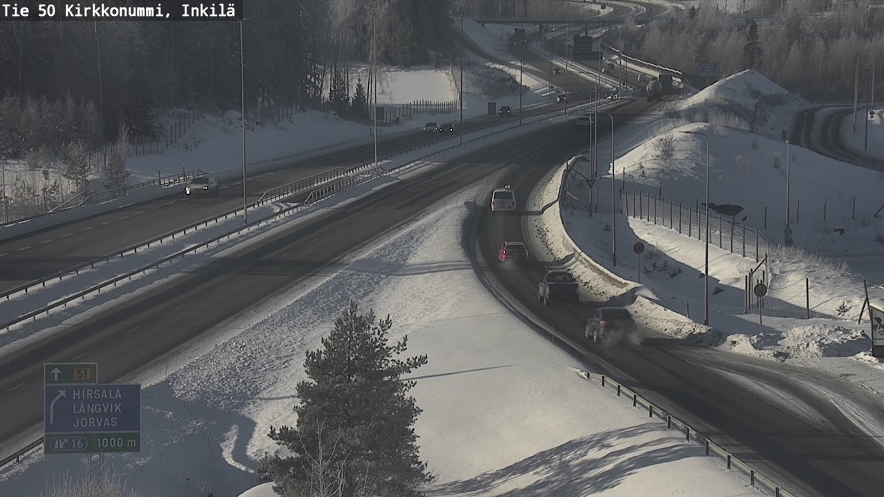 Weather Camera Image Road 50 Kirkkonummi, Inkilä, Kirkkonummi, Uusimaa