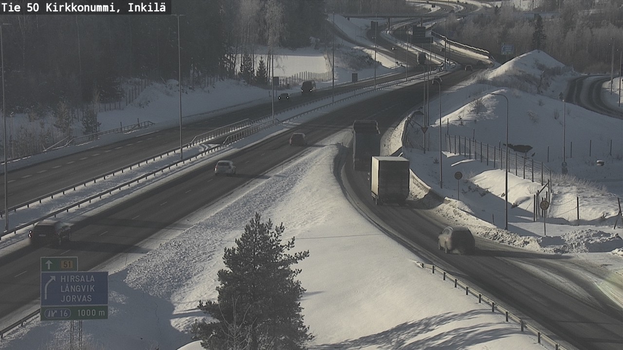 Weather Camera Image Road 50 Kirkkonummi, Inkilä, Kirkkonummi, Uusimaa