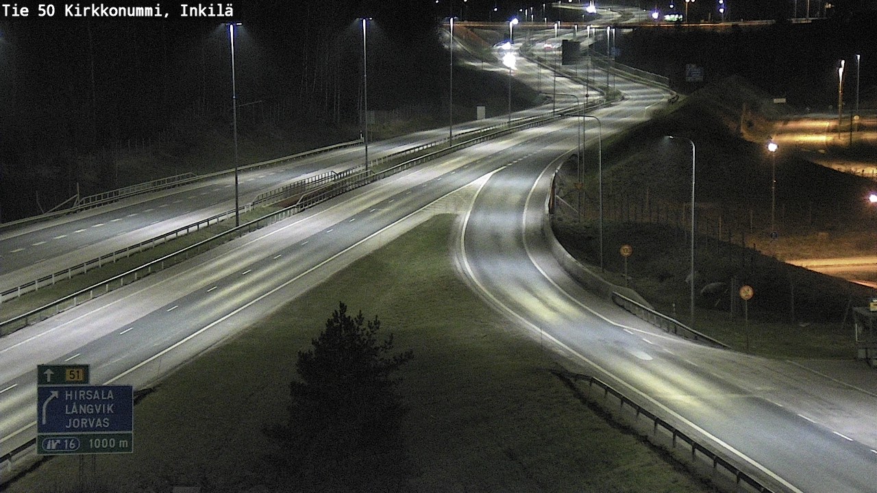 Weather Camera Image Road 50 Kirkkonummi, Inkilä, Kirkkonummi, Uusimaa