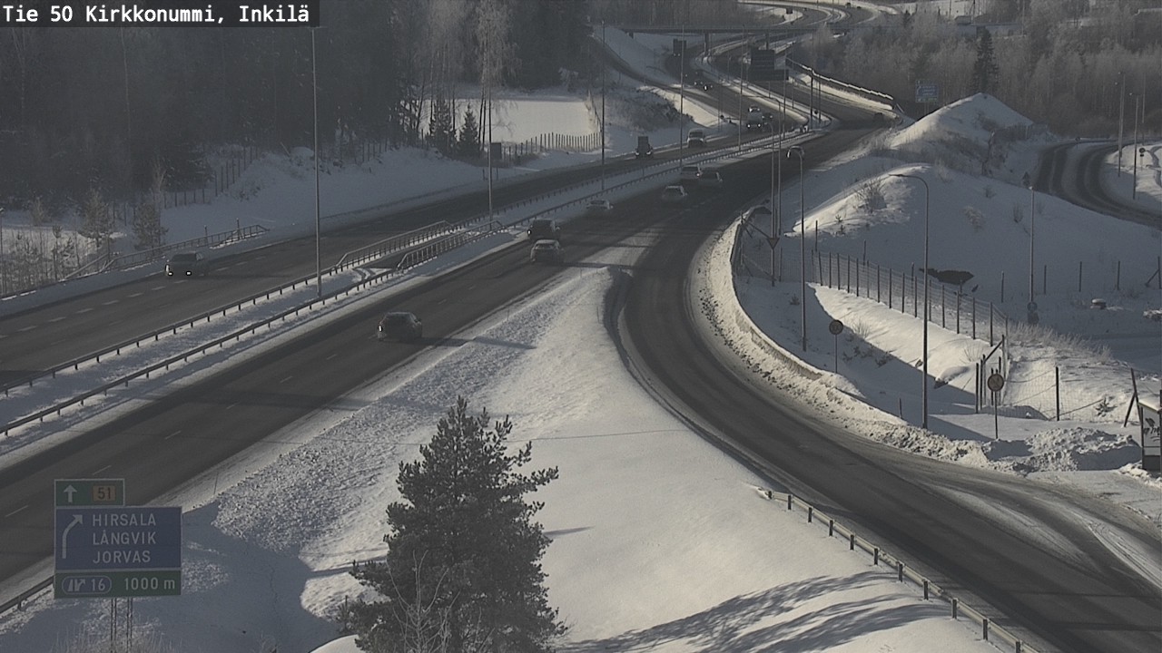 Weather Camera Image Road 50 Kirkkonummi, Inkilä, Kirkkonummi, Uusimaa