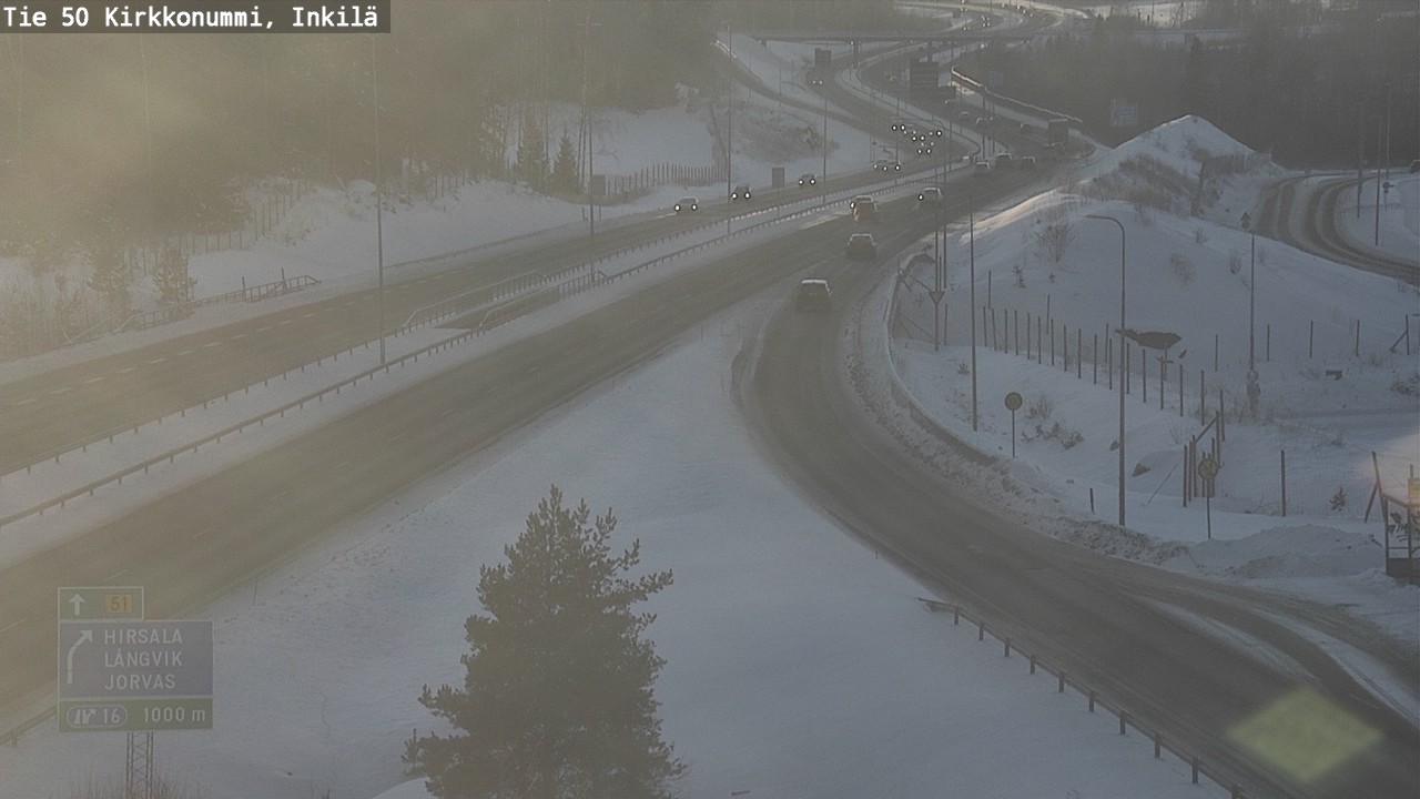 Weather Camera Image Väg 50 Kyrkslätt, Inkilä, Kirkkonummi, Uusimaa