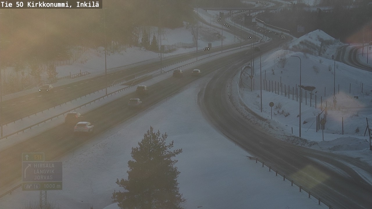 Weather Camera Image Väg 50 Kyrkslätt, Inkilä, Kirkkonummi, Uusimaa