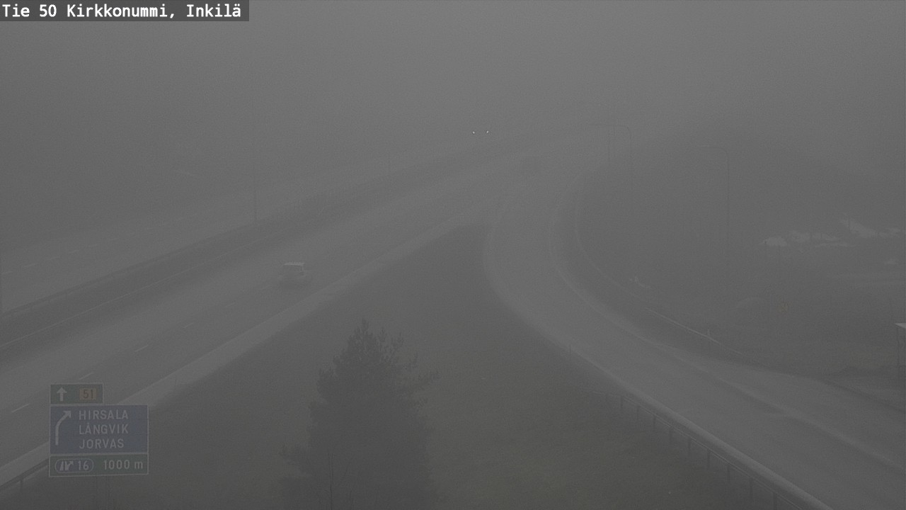 Weather Camera Image Road 50 Kirkkonummi, Inkilä, Kirkkonummi, Uusimaa