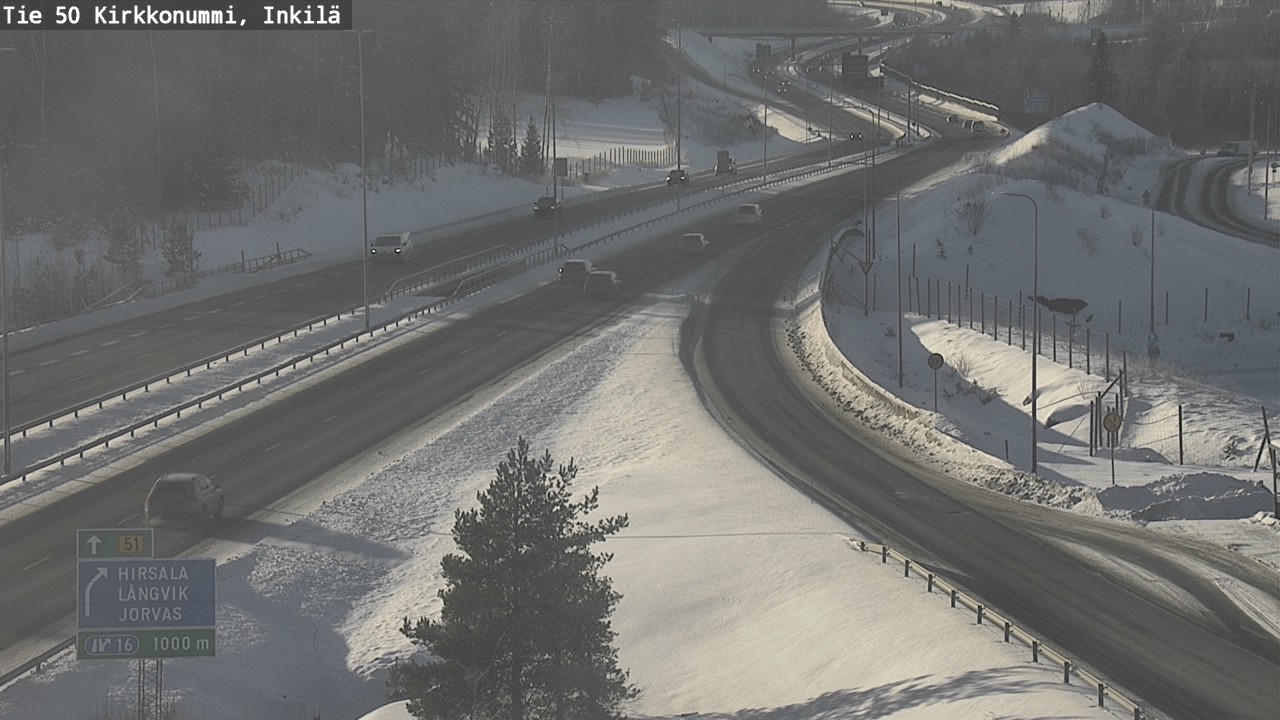 Weather Camera Image Väg 50 Kyrkslätt, Inkilä, Kirkkonummi, Uusimaa