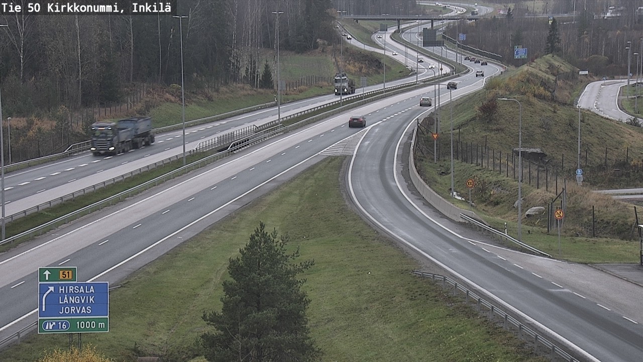 Kelikamerat Kuva Tie 50 Kirkkonummi, Inkilä, Kirkkonummi, Uusimaa