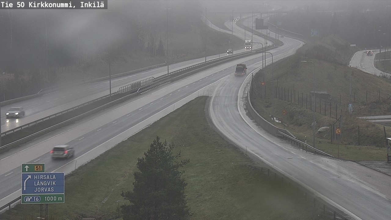 Weather Camera Image Väg 50 Kyrkslätt, Inkilä, Kirkkonummi, Uusimaa