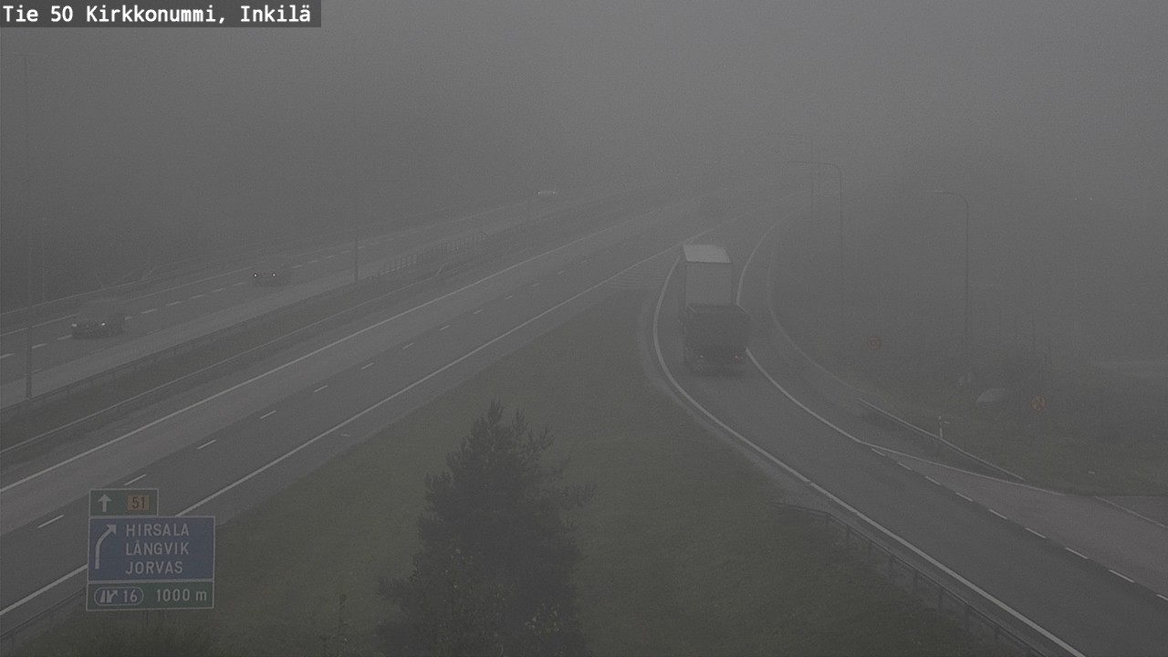 Weather Camera Image Road 50 Kirkkonummi, Inkilä, Kirkkonummi, Uusimaa