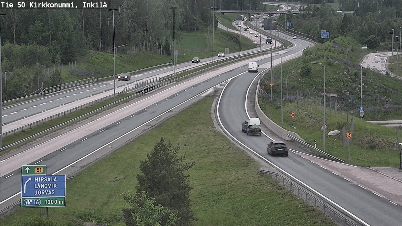 Weather Camera Image Road 50 Kirkkonummi, Inkilä, Kirkkonummi, Uusimaa
