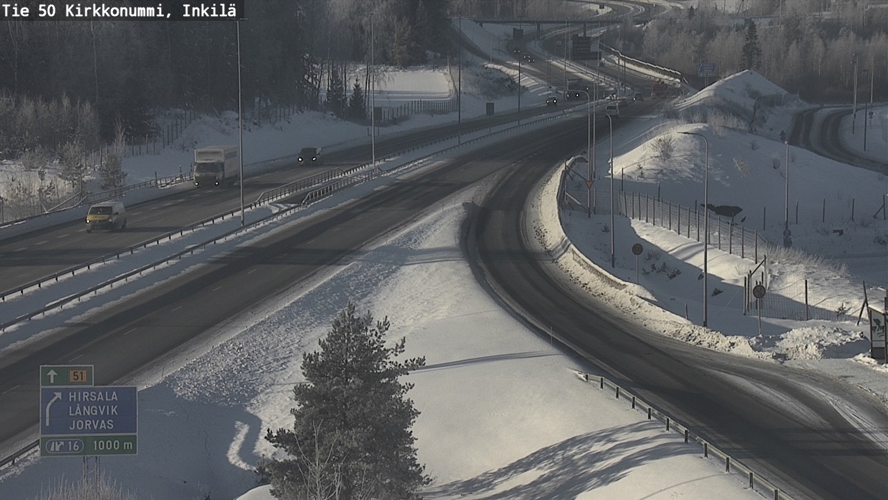Weather Camera Image Road 50 Kirkkonummi, Inkilä, Kirkkonummi, Uusimaa