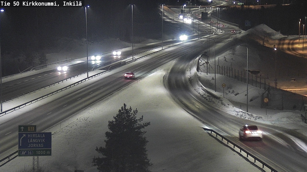 Weather Camera Image Väg 50 Kyrkslätt, Inkilä, Kirkkonummi, Uusimaa