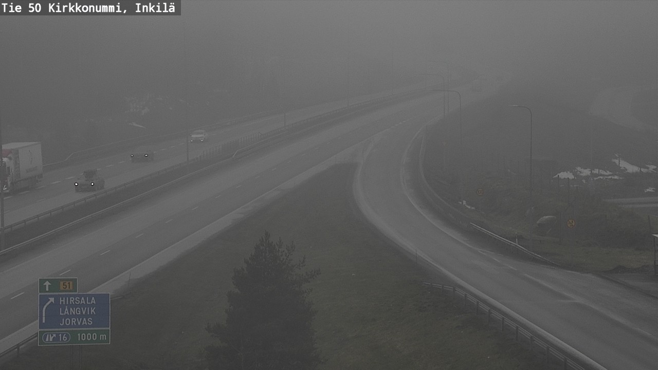 Weather Camera Image Road 50 Kirkkonummi, Inkilä, Kirkkonummi, Uusimaa