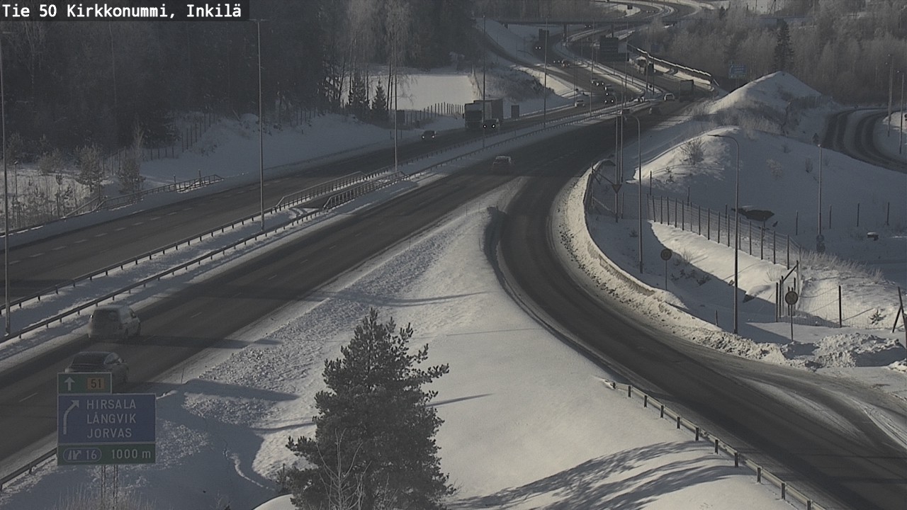 Weather Camera Image Road 50 Kirkkonummi, Inkilä, Kirkkonummi, Uusimaa