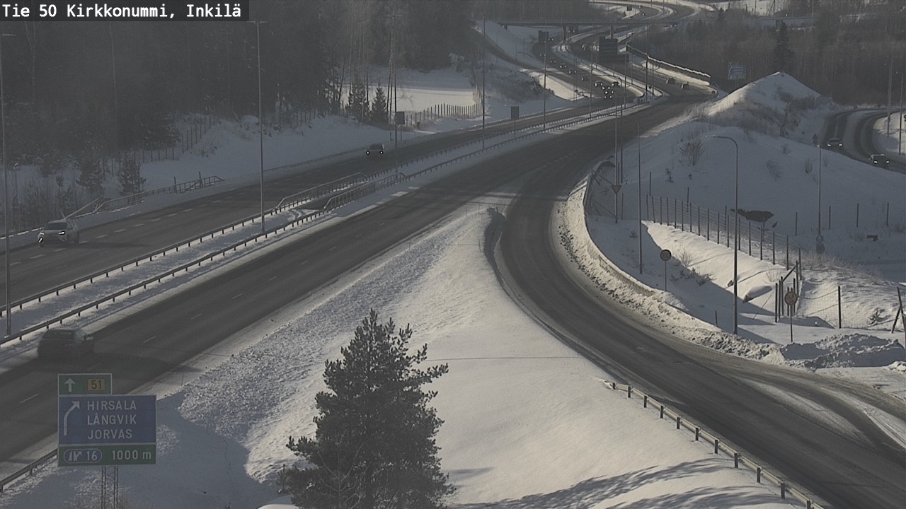 Weather Camera Image Road 50 Kirkkonummi, Inkilä, Kirkkonummi, Uusimaa