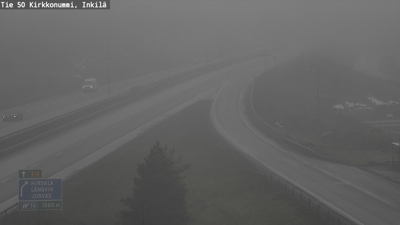 Weather Camera Image Road 50 Kirkkonummi, Inkilä, Kirkkonummi, Uusimaa