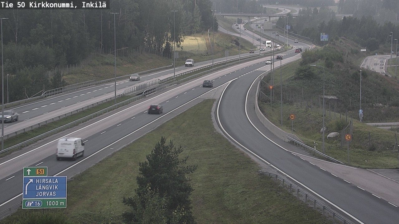 Weather Camera Image Road 50 Kirkkonummi, Inkilä, Kirkkonummi, Uusimaa