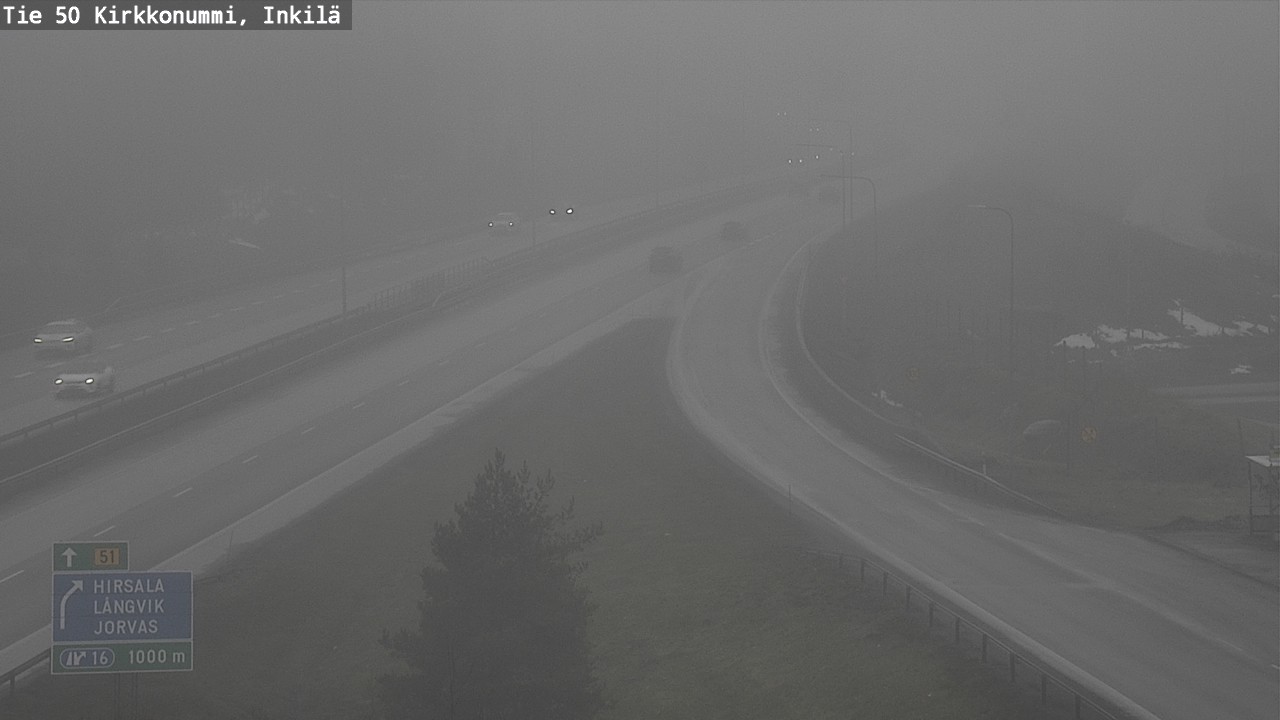 Weather Camera Image Road 50 Kirkkonummi, Inkilä, Kirkkonummi, Uusimaa